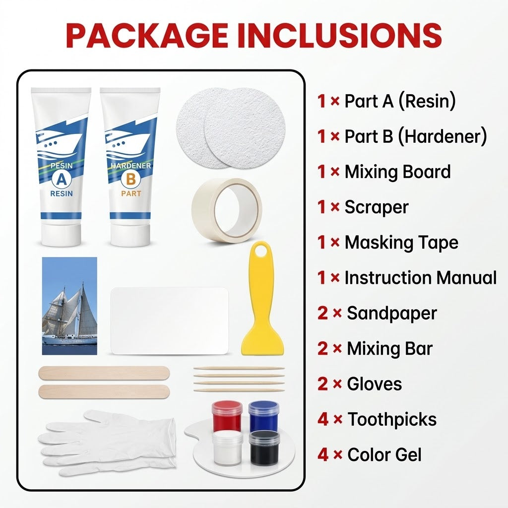 Marine Fiberglass Repair Kit