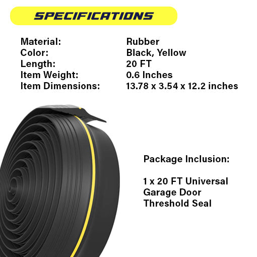 Universal Garage Door Threshold Seal