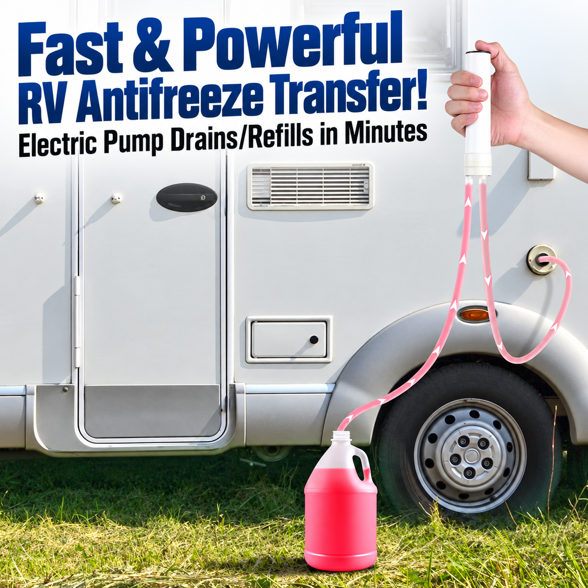 RV Electric Antifreeze Pump Winterizing Kit