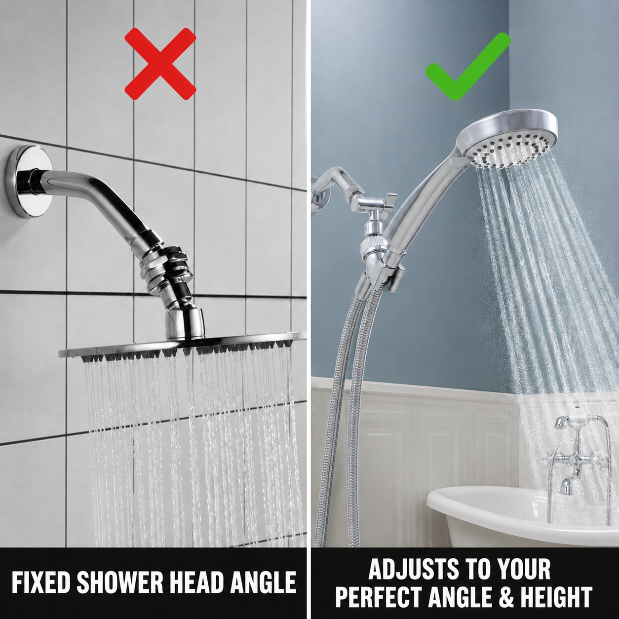 RV Metal Shower Head Elbow Adapter