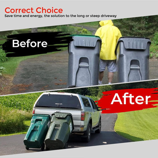 Dual Can Receiver Garbage Hauling Hitch