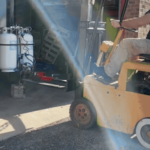Clamp-On 2" Forklift Trailer Hitch Attachment