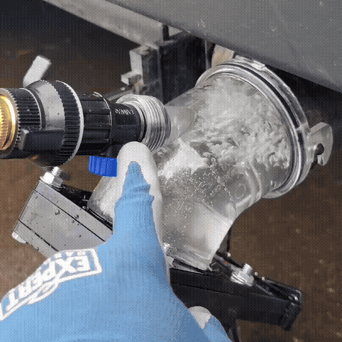 RV Sewer Drain Gate with 45-Degree Elbow Adapter