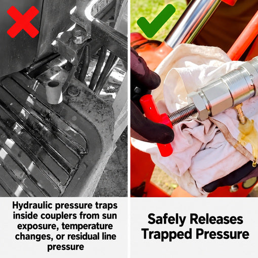 2-Pack 1/2 in Hydraulic Quick Coupling Pressure Relief Tool