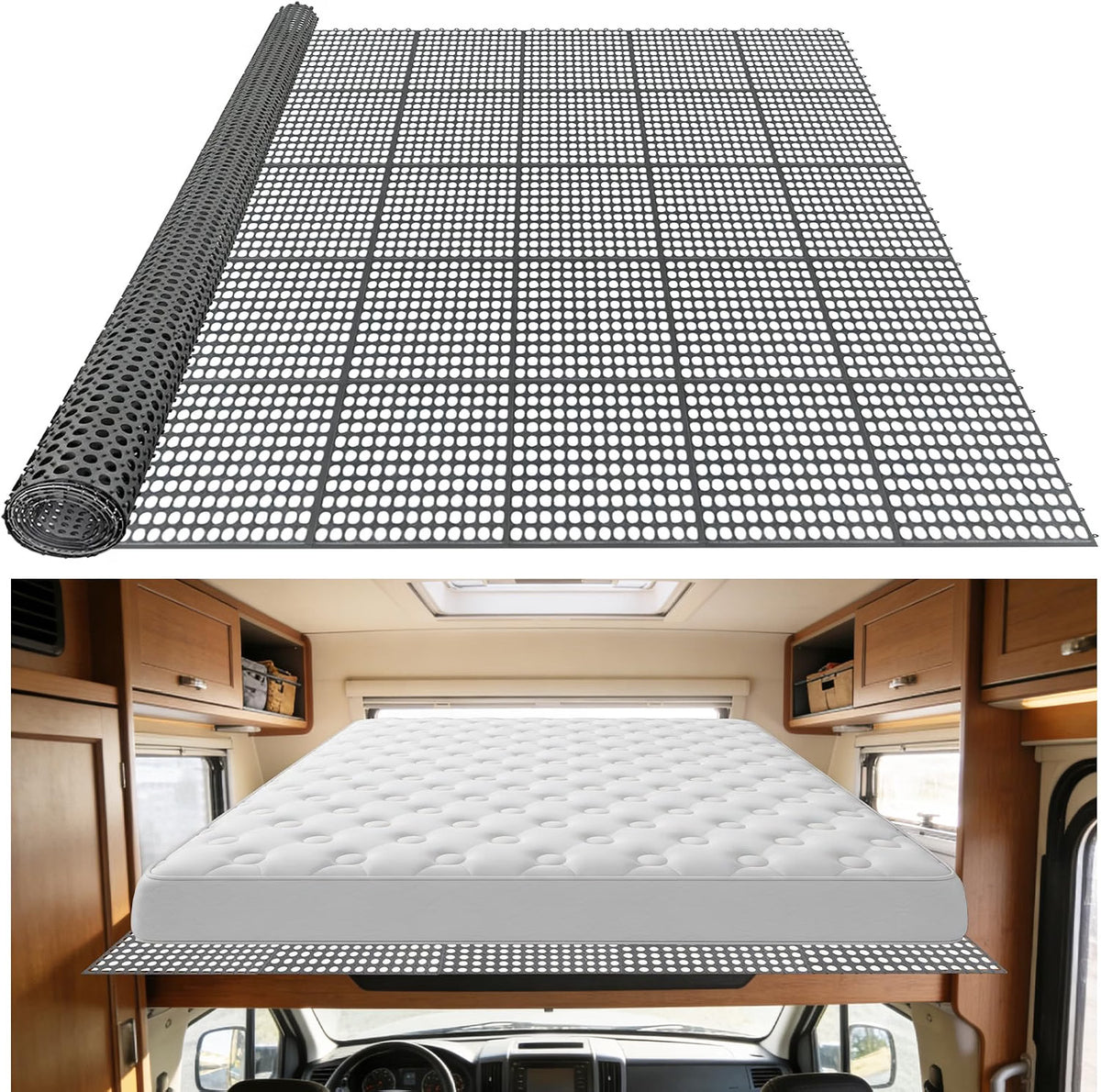 83”x59” RV Boat Camper Ventilated Mattress Underlay Pad