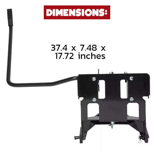Rear-Mount Sleeve Hitch Attachment for Garden Tractors