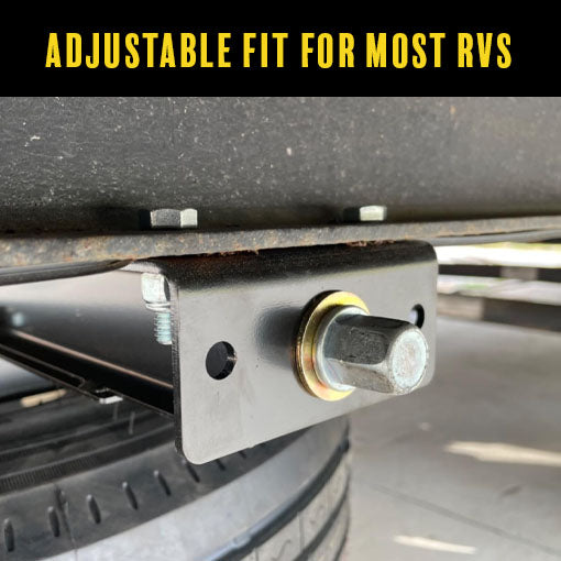 RV Retractable Spare Tire Carrier