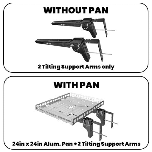 RV Bumper-Mounted Folding Support Arms