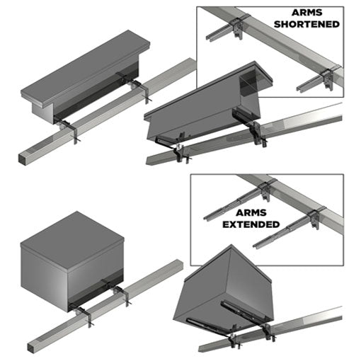 RV Bumper-Mounted Folding Support Arms