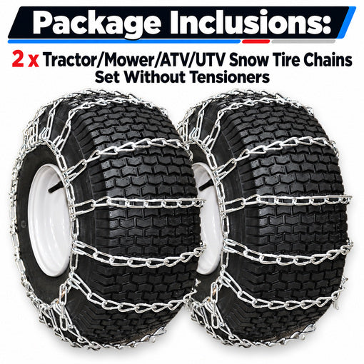 Tractor/Mower/ATV/UTV Snow Tire Chains Set