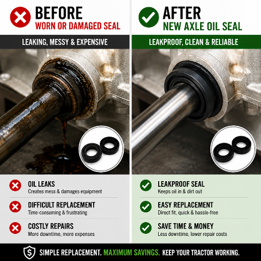 Universal Tractor Axle Oil Seal Replacement