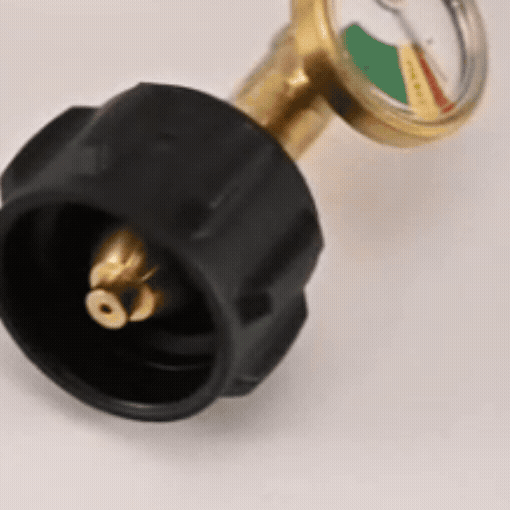 2-Pack 15" RV Propane Hose with Gauge