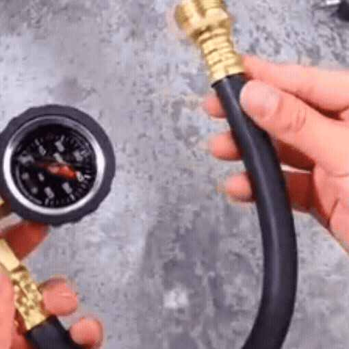 RV Winterizing Hose with Pressure Gauge Control Valve and Blowout Adapters