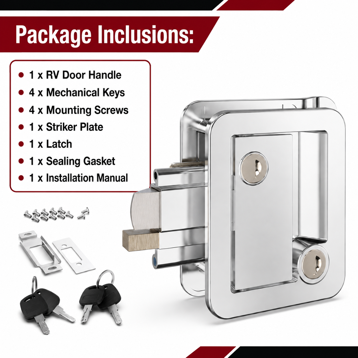 All Metal RV Door Lock Replacement