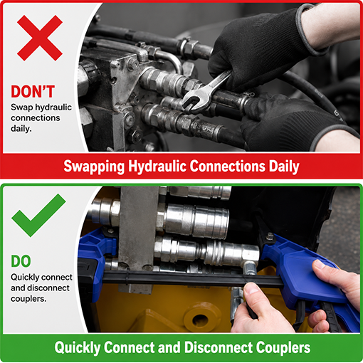18-Inch Hydraulic Quick Coupler Hand Clamp