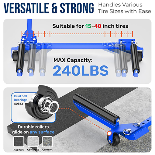 Foldable Tire Wheel Dolly