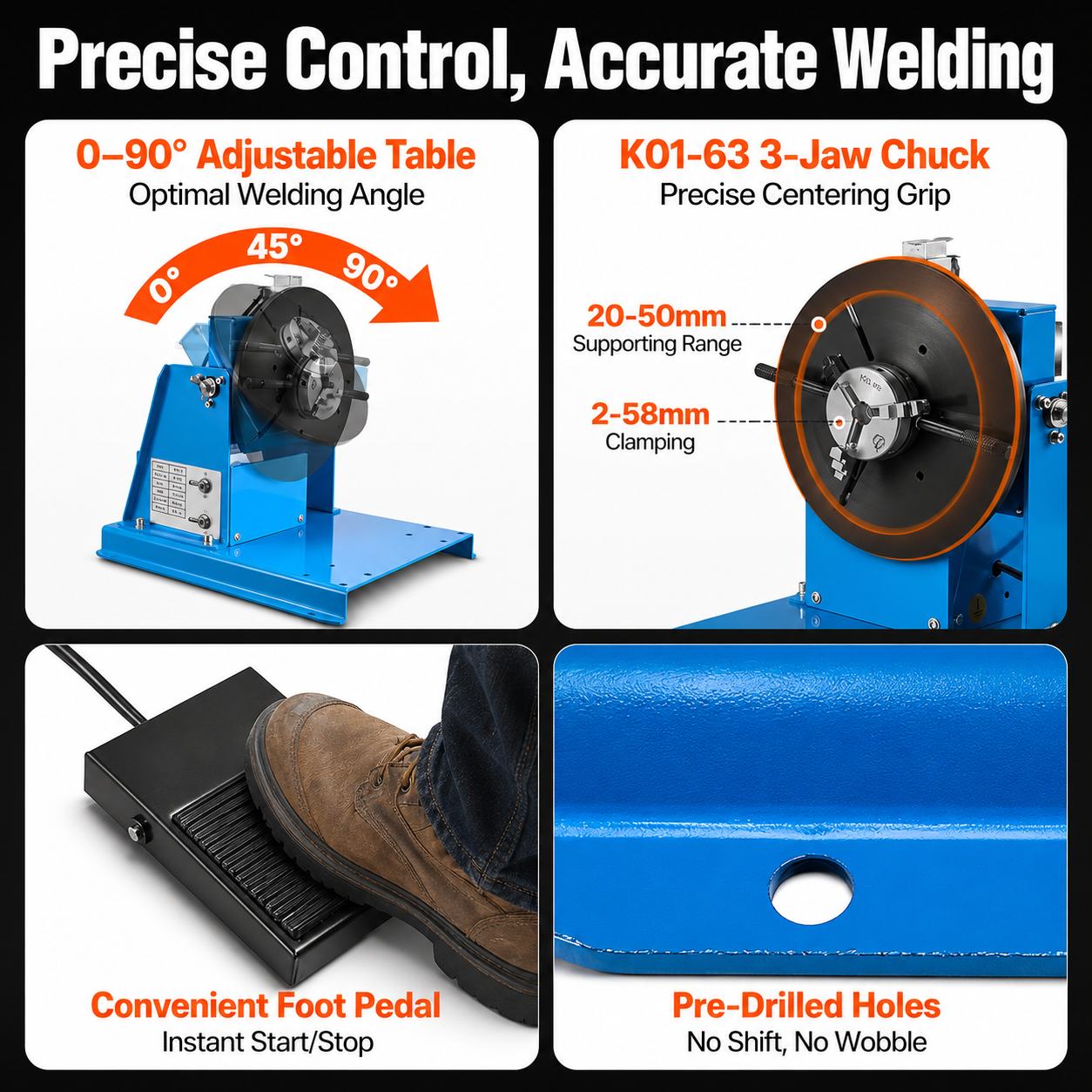 Portable Rotary Welding Positioner Turntable Machine
