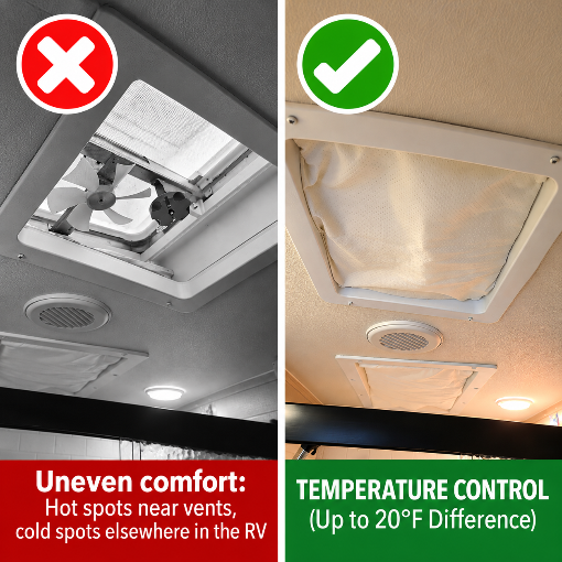 2-Pack 14"x14"x3" RV Vent Skylight Insulator