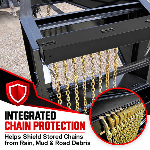 Heavy-Duty 24-Inch Bolt-On Trailer Chain Holder