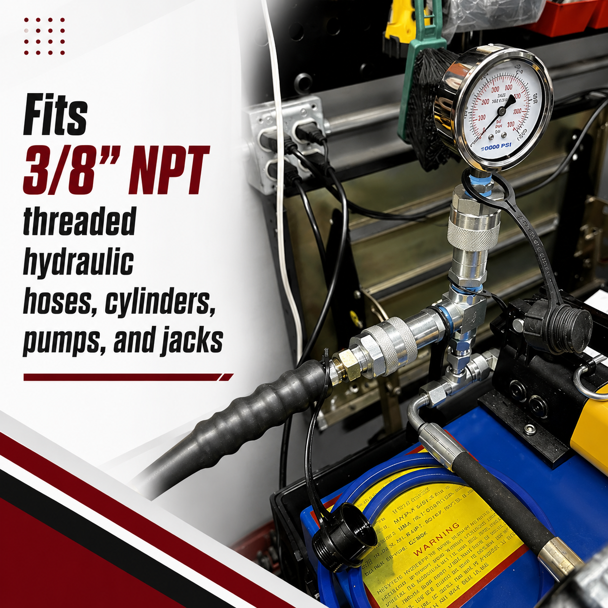 3/8" Hydraulic Quick Coupler