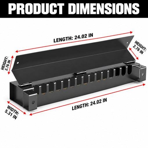 Heavy-Duty 24-Inch Bolt-On Trailer Chain Holder