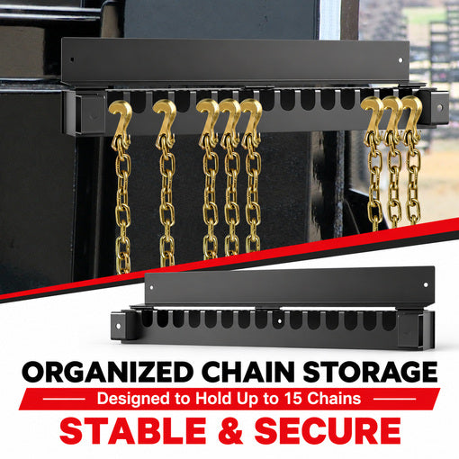 Heavy-Duty 24-Inch Bolt-On Trailer Chain Holder