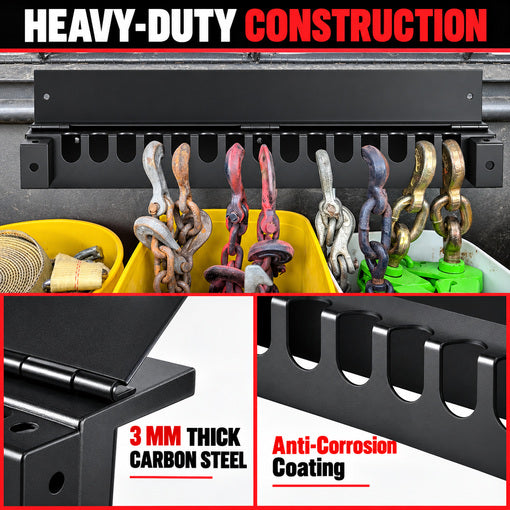 Heavy-Duty 24-Inch Bolt-On Trailer Chain Holder