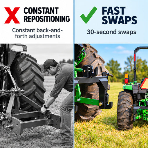 Upgraded Category 1 Tractor Quick Hitch System