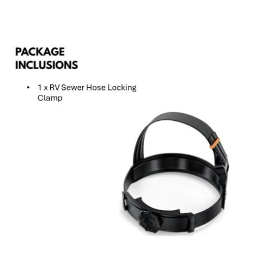 RV Sewer Hose Locking Clamp