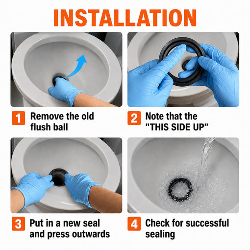 RV Toilet Seal Flush Ball Seal Gasket Replacement