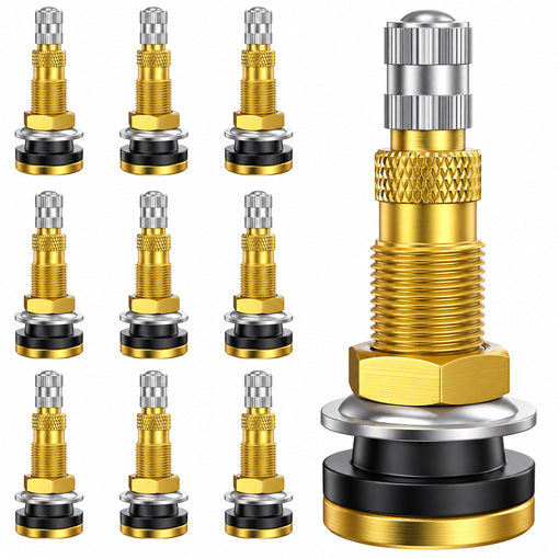 10-Pack TR618A Clamp-in Tubeless Air Liquid Tractor Valve Stems