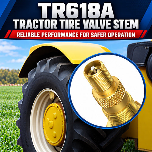 10-Pack TR618A Clamp-in Tubeless Air Liquid Tractor Valve Stems